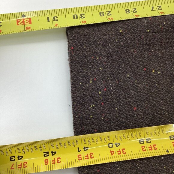 Vintage Sag Harbor Women's Size 14 Wool Blend Pants Brown Pleat Lined Pockets - Picture 5 of 10